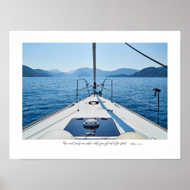 Poster "Sai do barco" (Frente)