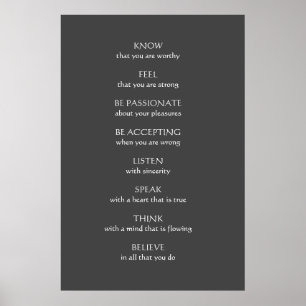 Póster 'Saiba que você é worthy