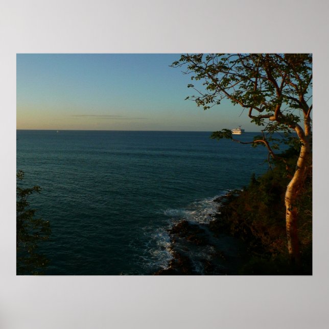 Póster Saída de vela no Sunset II (Frente)