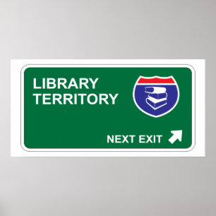 Póster Saída seguinte da biblioteca