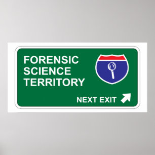 Póster Saída seguinte da ciência forense