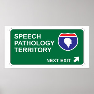 Poster Saída seguinte da patologia de discurso