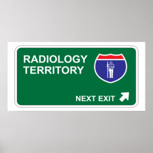 Póster Saída seguinte da radiologia