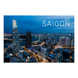 Póster Saigon (Ho Chi Minh City) HCMC Vietname Feriado