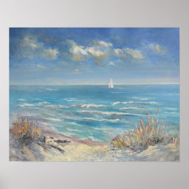 Poster Sail On 14.14" x 18"