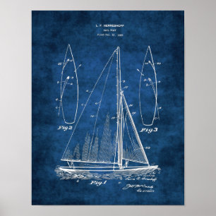 Poster Sailboat Decor print #1 Sailing Gift