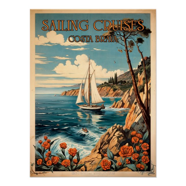 Póster Sailing Cruises Costa Brava (Frente)