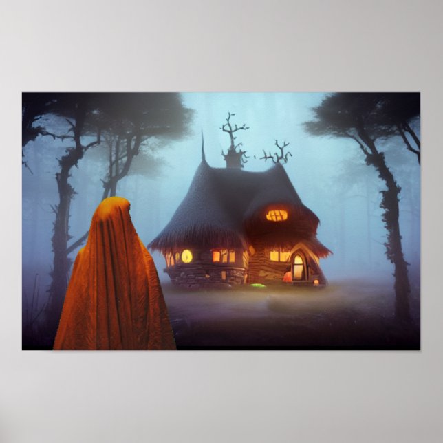 Poster Saindo da Casa Assombrada (Frente)