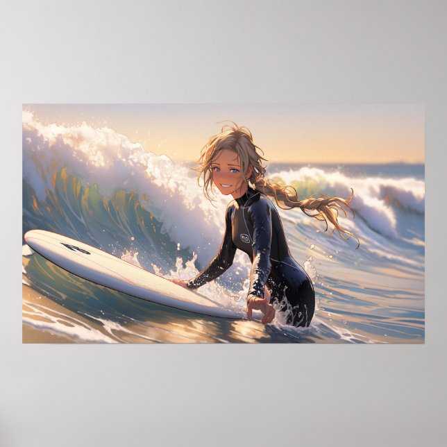 Poster Saindo para pegar uma onda (Frente)