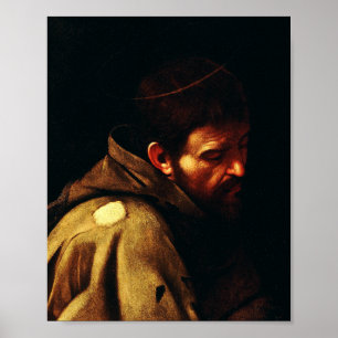 Poster Saint Francis of Assisi by Caravaggio