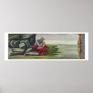Poster Saint John the Divine on Patmos, Writing the Book