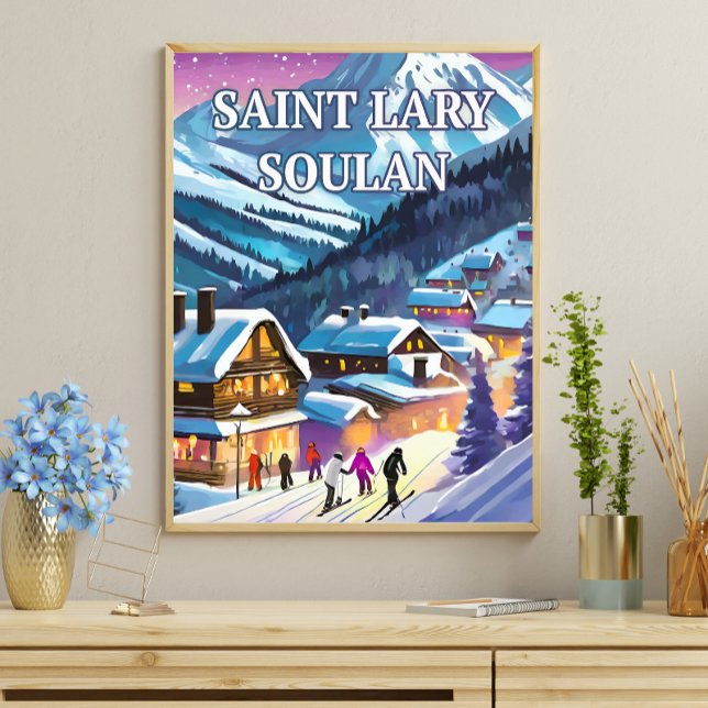 Poster Saint-Lary-Soulan : Éclat Pyrénéen (Criador carregado)
