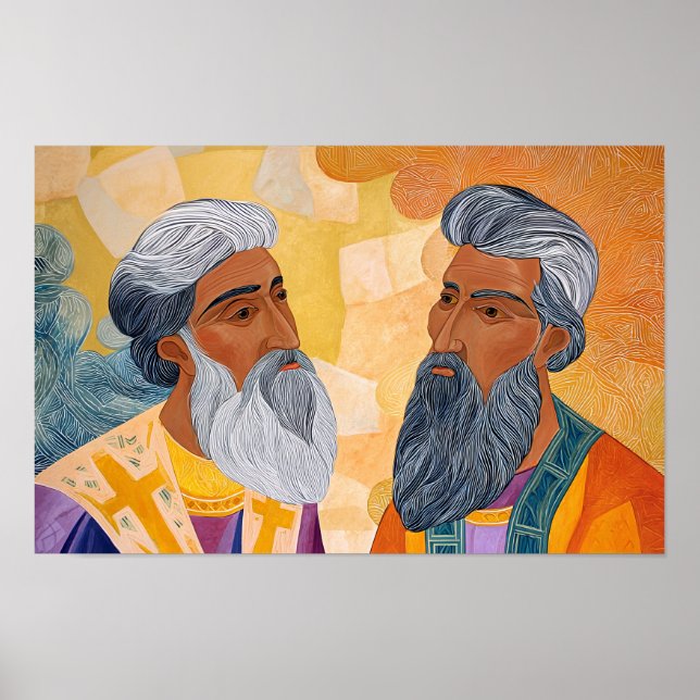 Poster Saints Gregory and Basil: Friends in Faith (Frente)