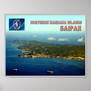 Poster Saipan - Ilhas Mariana Norte -
