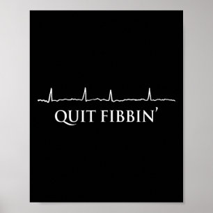 Poster Sair da Cardiologia Engraçada de Fibbin Cardiologi