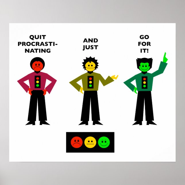 Poster Sair da procrastinação (Frente)