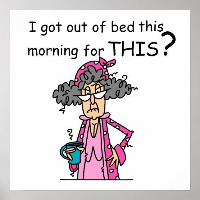 Póster Sair do humor da cama (Frente)