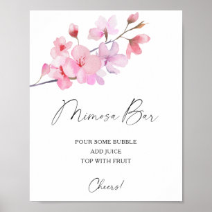 Poster Sakura elegante - bar mimosa