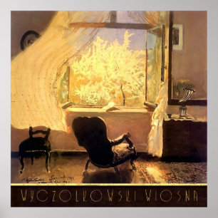 Póster Sala com a Vista Wyczolkowski Wiosna