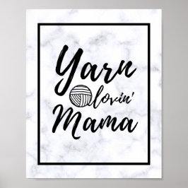 Poster Sala de Artesanatos de Yarn Loving Mama