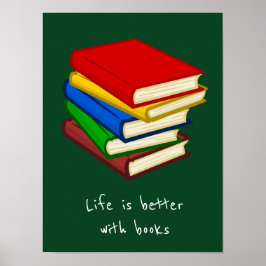 Poster Sala de aula de livros ou sala de criança da bibli