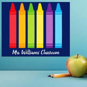 Poster Sala de aula elementar do Crayon