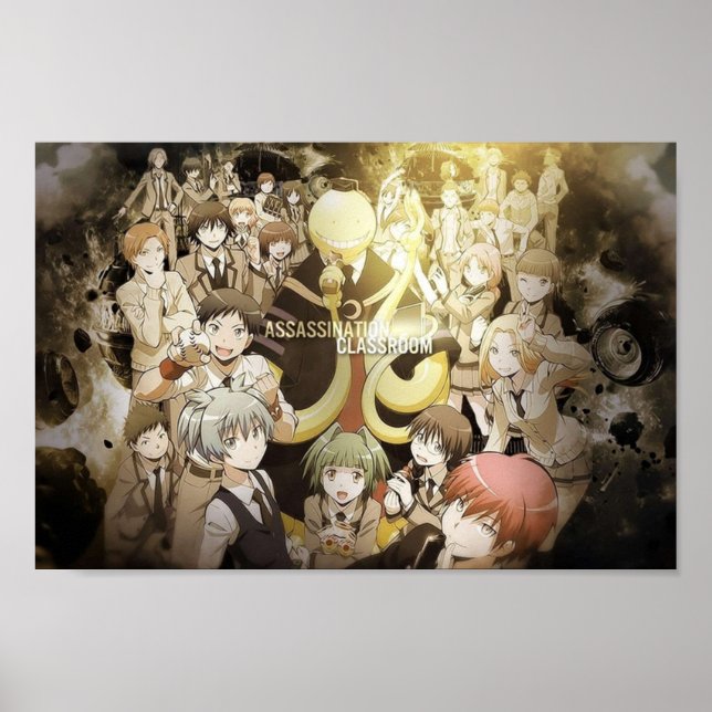 Poster Sala de aulas de Assassinato Koro Sensei (Frente)