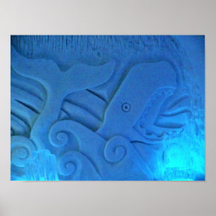 Poster Sala de baleias no Hotel de Glace, Quebec, Canadá