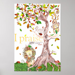 Póster Sala De Bebês Poster: Salm 139: 13-14