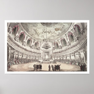 Póster Sala de concertos em Veneza, século XVIII (inglê