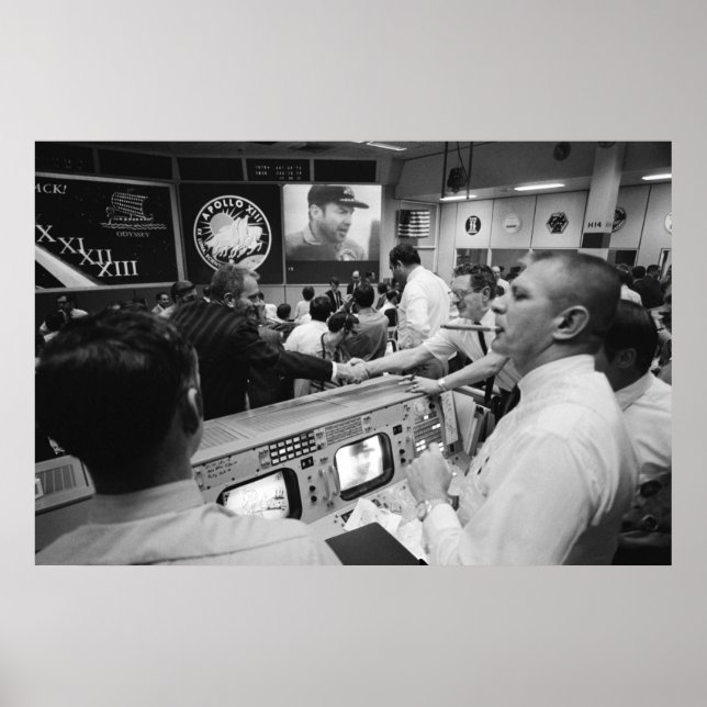 Póster Sala de Controlo de Operações de Missão Apollo 13 (Frente)