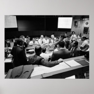 Poster Sala de Controlo de Operações de Missão Apollo 13