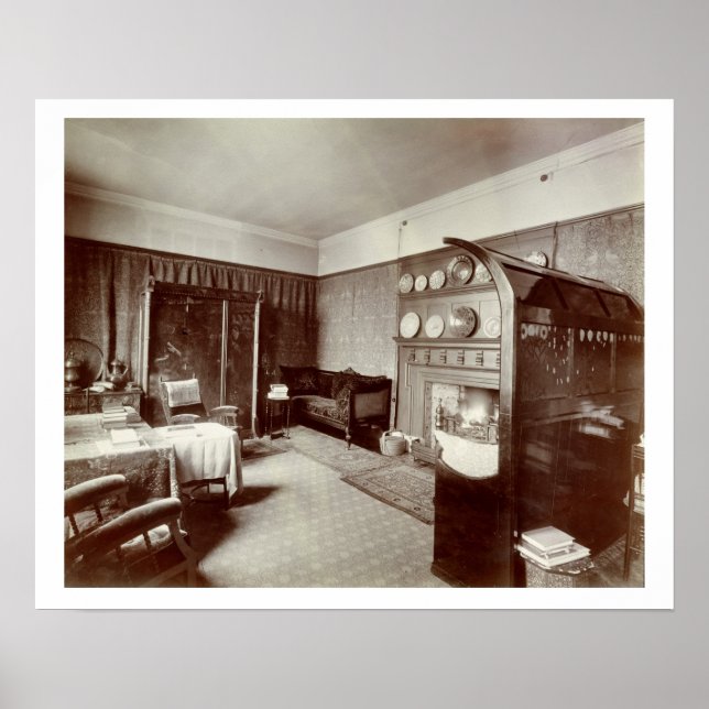 Poster Sala de desenho, Kelmscott House, Londres, 1896 (f (Frente)
