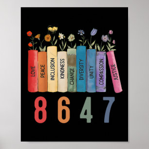 Poster Sala de Direitos Iguais Flor 8647 Mulheres Feminis