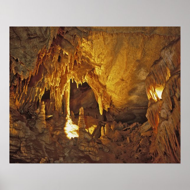 Póster Sala de Drapery, Parque Nacional da Caverna de Mam (Frente)