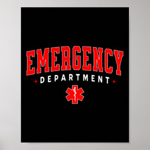 Poster Sala De Emergência Er Rn Enfermeiro Departamento D