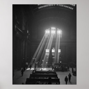 Poster Sala de espera da estação da união, 1943. Foto
