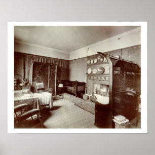 Poster Sala de estar, casa de Kelmscott, Londres, 1896