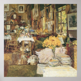 Poster Sala de Flores de Childe Hassam, Vintage Fine Art