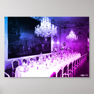 Poster Sala de jantar do palácio Hofburg Viena Áustria Vi