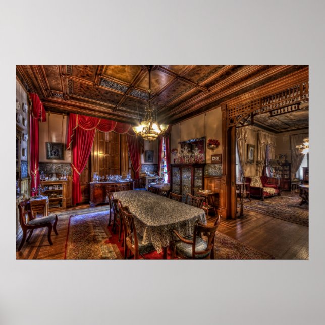 Póster Sala de Jantar do Rei do Cobre - Butte Montana (Frente)