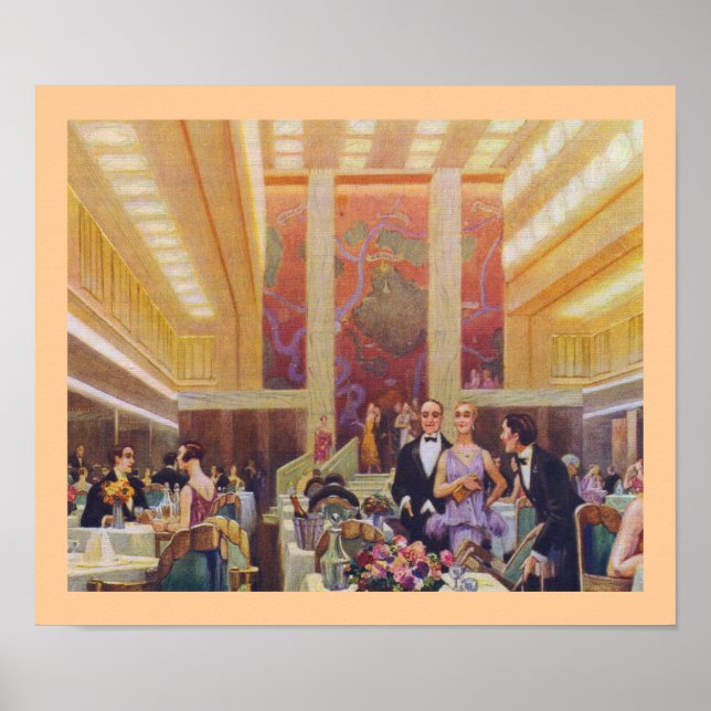 Poster Sala de Jantar Ile de France (Frente)