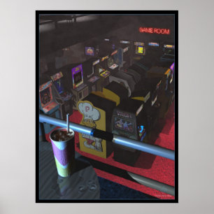 Póster Sala de jogo fumarento