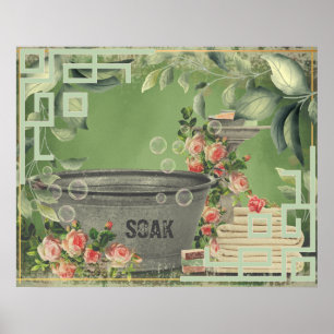 Poster Sala de Lavagem de Soak
