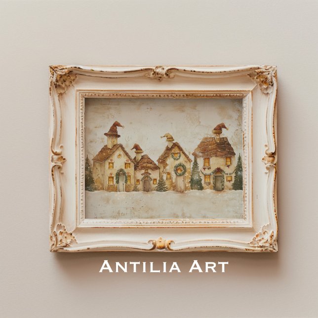 Poster Sala de Natal Inverno Pintando Natal Quimado (Criador carregado)