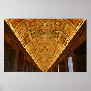 Póster Sala do mapa do vaticano