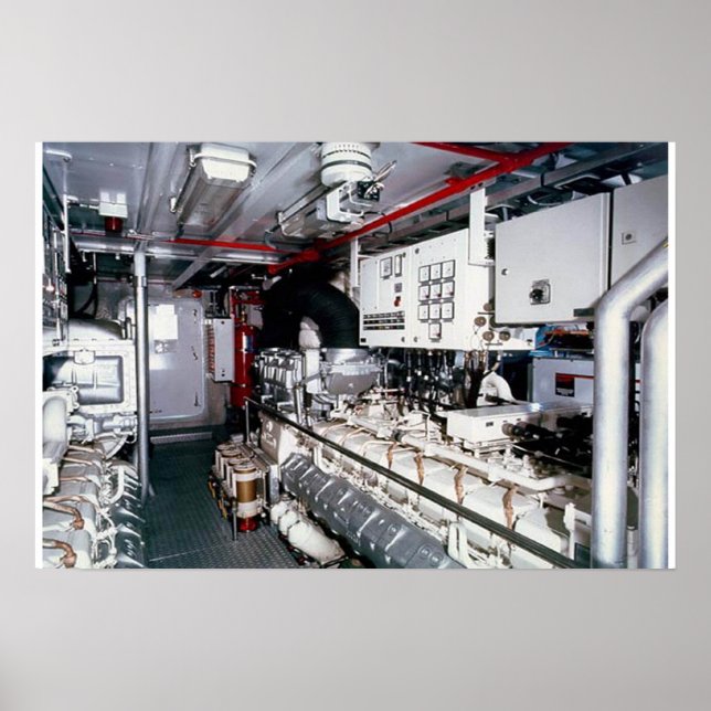 Póster Sala do Motor 3 Tamanho 22 Por 15 (Frente)