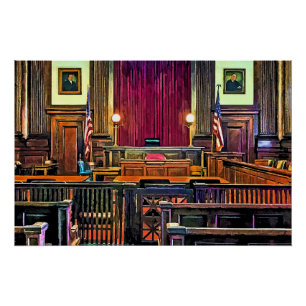 Póster Sala do tribunal