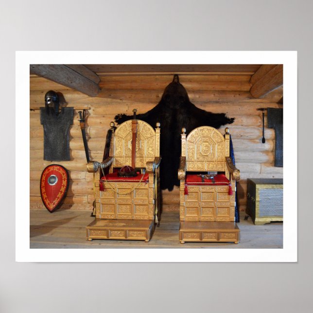 Poster sala do trono viking (Frente)