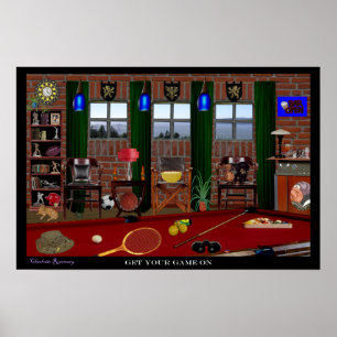 Poster Sala Esportiva 22,5 X 15